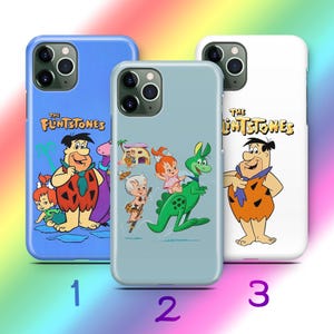 Custodia per telefono Flintstones A4 per Apple iPhone 11 12 13 14 15 16 PRO PLuS MiNI MAX Modelli Cartone animato americano Sitcom animata Dinosauri Dino