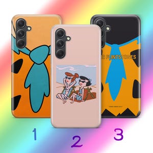 Custodia per telefono Flintstones A2 per Samsung A13 A14 A15 A16 A25 A26 A33 A34 A35 A36 A53 A54 A55 A56 A72 A73 + altri modelli cartone animato americano