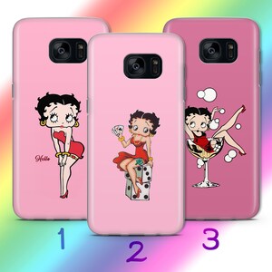 Custodia per telefono Betty Boop A7 per Samsung Galaxy S5 S6 S7 S8 S9 Edge Plus LTE NEO Models Personaggio dei cartoni animati americano Donna Bella donna