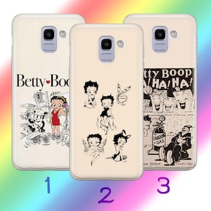 Custodia per telefono Betty Boop A1 per Samsung Galaxy A3 A5 A6 A7 A8 J3 J5 J6 J7 2016 - 2018 Modelli Personaggio dei cartoni animati americani Donna Bellezza