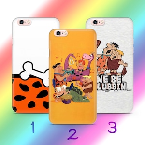 Custodia per telefono Flintstones A3 per Apple iPhone 5 SE 2020 2022 6 7 8 X Xs XR MaX PLuS modello cartone animato americano Sitcom animata Dinosauri Dino