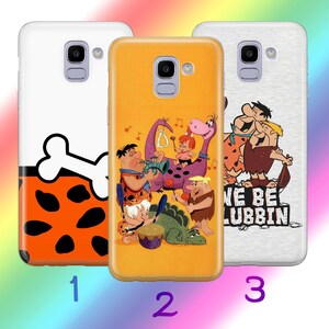 Custodia per telefono Flintstones A3 per Samsung Galaxy A3 A5 A6 A7 A8 J3 J5 J6 J7 2016 - 2018 Modelli Cartone animato americano Sitcom animata Dinosauri