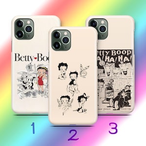 Custodia per telefono Betty Boop A1 per Apple iPhone 11 12 13 14 15 16 PRO PLuS MiNI MAX Modelli Personaggio dei cartoni animati americani Donna Bella Donna