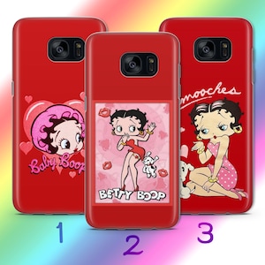 Custodia per telefono Betty Boop A8 per Samsung Galaxy S5 S6 S7 S8 S9 Edge Plus LTE NEO Models Personaggio dei cartoni animati americano Donna Bella donna