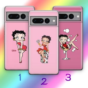 Custodia per telefono Betty Boop A7 per Google Pixel 6 6A 7 7A 8 8A 9 9A Pro XL Modelli Personaggio dei cartoni animati americani Donna Bella Donna