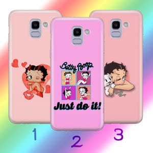 Custodia per telefono Betty Boop A5 per Samsung Galaxy A3 A5 A6 A7 A8 J3 J5 J6 J7 2016 - 2018 Modelli Personaggio dei cartoni animati americani Donna Bellezza