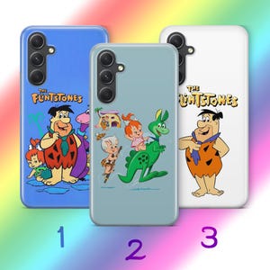 Custodia per telefono Flintstones A4 per Samsung A13 A14 A15 A16 A25 A26 A33 A34 A35 A36 A53 A54 A55 A56 A72 A73 + altri modelli cartone animato americano