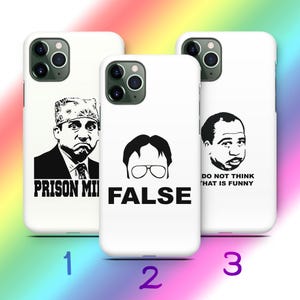 The Office A8 Phone Case Cover For Apple iPhone 11 12 13 14 15 16 PRO PLuS MiNI MAX Models American TV Show Sitcom Jim Dwight Schrute Comedy
