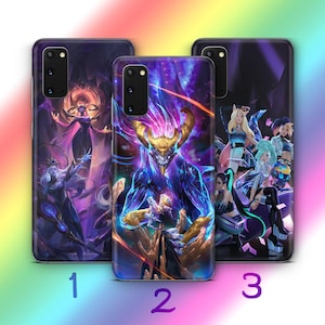 League Of Legends A6 Phone Case Cover For MANY VARIOUS Samsung Galaxy Models Video Game Arcane Series Characters Jinx