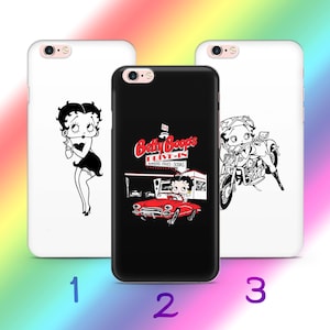 Custodia per telefono Betty Boop A4 per Apple iPhone 5 SE 2020 2022 6 7 8 X Xs XR MaX PLuS Models Personaggio dei cartoni animati americano Donna Bella donna