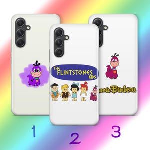Custodia per telefono Flintstones A8 per Samsung A13 A14 A15 A16 A25 A26 A33 A34 A35 A36 A53 A54 A55 A56 A72 A73 + altri modelli cartone animato americano
