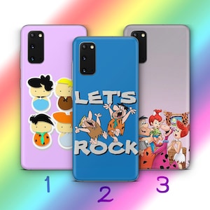 Custodia per telefono Flintstones A9 per Samsung Galaxy S20 S21 S22 S23 S24 FE S25 Plus Ultra modelli American Cartoon Animated Sitcom Dinosauri