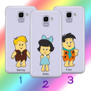 Custodia per telefono Flintstones A6 per Samsung Galaxy A3 A5 A6 A7 A8 J3 J5 J6 J7 2016 - 2018 Modelli Cartone animato americano Sitcom animata Dinosauri