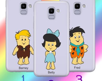 Flintstones A6 Phone Case Cover For Samsung Galaxy A3 A5 A6 A7 A8 J3 J5 J6 J7 2016 - 2018 Models American Cartoon Animated Sitcom Dinosaurs
