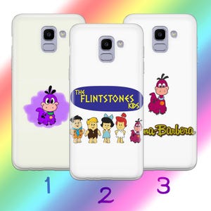 Custodia per telefono Flintstones A8 per Samsung Galaxy A3 A5 A6 A7 A8 J3 J5 J6 J7 2016 - 2018 Modelli Cartone animato americano Sitcom animata Dinosauri
