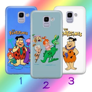 Custodia per telefono Flintstones A4 per Samsung Galaxy A3 A5 A6 A7 A8 J3 J5 J6 J7 2016 - 2018 Modelli Cartone animato americano Sitcom animata Dinosauri