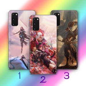 League Of Legends A7 Phone Case Cover For MANY VARIOUS Samsung Galaxy Models Video Game Arcane Series Characters Jinx