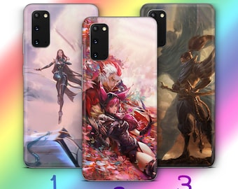 League Of Legends A7 Phone Case Cover For MANY VARIOUS Samsung Galaxy Models Video Game Arcane Series Characters Jinx