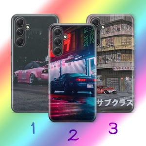 JDM Car A4 Phone Case Cover For Samsung A13 A14 A15 A16 A25 A26 A33 A34 A35 A36 A53 A54 A55 A56 A72 A73 + More Models Japanese Racing Car
