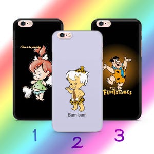 Custodia per telefono Flintstones A7 per Apple iPhone 5 SE 2020 2022 6 7 8 X Xs XR MaX PLuS modello cartone animato americano Sitcom animata Dinosauri Dino