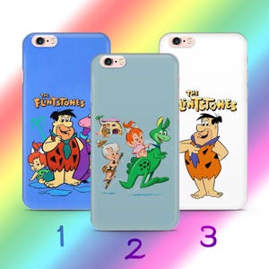 Custodia per telefono Flintstones A4 per Apple iPhone 5 SE 2020 2022 6 7 8 X Xs XR MaX PLuS modello cartone animato americano Sitcom animata Dinosauri Dino