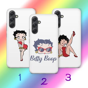 Custodia per telefono Betty Boop A3 per Samsung A13 A14 A15 A16 A25 A26 A33 A34 A35 A36 A53 A54 A55 A56 A72 A73 + altri modelli di cartoni animati americani