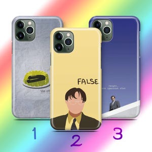 The Office A1 Phone Case Cover For Apple iPhone 11 12 13 14 15 16 PRO PLuS MiNI MAX Models American TV Show Sitcom Jim Dwight Schrute Comedy