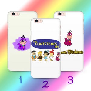 Custodia per telefono Flintstones A8 per Apple iPhone 5 SE 2020 2022 6 7 8 X Xs XR MaX PLuS modello cartone animato americano Sitcom animata Dinosauri Dino
