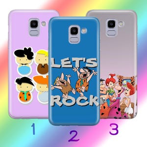 Custodia per telefono Flintstones A9 per Samsung Galaxy A3 A5 A6 A7 A8 J3 J5 J6 J7 2016 - 2018 Modelli Cartone animato americano Sitcom animata Dinosauri