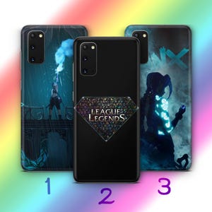 League Of Legends A5 Phone Case Cover For MANY VARIOUS Samsung Galaxy Models Video Game Arcane Series Characters Jinx