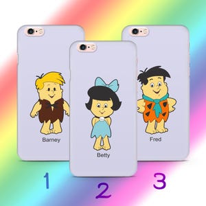 Custodia per telefono Flintstones A6 per Apple iPhone 5 SE 2020 2022 6 7 8 X Xs XR MaX PLuS modello cartone animato americano Sitcom animata Dinosauri Dino