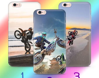 Dirtbike A6 Phone Case Cover For Apple iPhone 5 SE 2020 2022 6 7 8 X Xs XR MaX PLuS Models Motorcycle Bike Race Off Road Trail Motocross