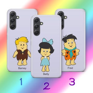 Custodia per telefono Flintstones A6 per Samsung A13 A14 A15 A16 A25 A26 A33 A34 A35 A36 A53 A54 A55 A56 A72 A73 + altri modelli cartone animato americano