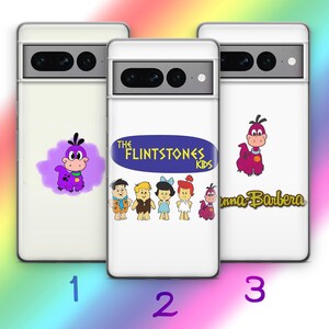Custodia per telefono Flintstones A8 per Google Pixel 6 6A 7 7A 8 8A 9 9A Pro XL Modelli Cartone animato americano Sitcom animata Dinosauri Dino