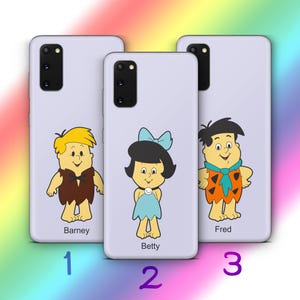 Flintstones A6 Phone Case Cover For MANY VARIOUS Samsung Galaxy Models American Cartoon Animated Sitcom Dinosaurs Dino