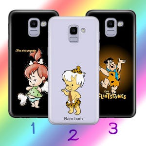 Custodia per telefono Flintstones A7 per Samsung Galaxy A3 A5 A6 A7 A8 J3 J5 J6 J7 2016 - 2018 Modelli Cartone animato americano Sitcom animata Dinosauri