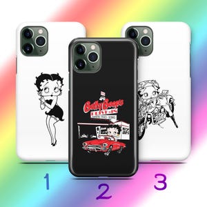 Betty Boop A4 Telefoonhoesje Cover Voor Apple iPhone 11 12 13 14 15 16 PRO Plus Mini MAX Modellen Amerikaanse stripfiguur Dame Mooie Vrouw