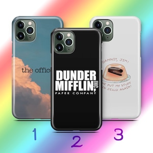 The Office A6 Phone Case Cover For Apple iPhone 11 12 13 14 15 16 PRO PLuS MiNI MAX Models American TV Show Sitcom Jim Dwight Schrute Comedy