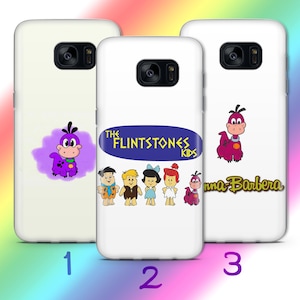 Custodia per telefono Flintstones A8 per Samsung Galaxy S5 S6 S7 S8 S9 Edge Plus LTE NEO Models Cartone animato americano Sitcom animata Dinosauri Dino