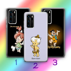 Custodia per telefono Flintstones A7 per Huawei P9 P10 P20 P30 P40 Lite PRO Plus LG G5 G6 modelli cartone animato americano sitcom animata dinosauri Dino
