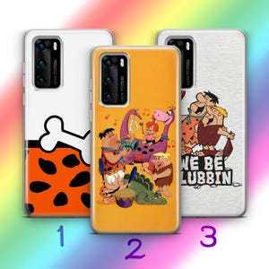 Custodia per telefono Flintstones A3 per Huawei P9 P10 P20 P30 P40 Lite PRO Plus LG G5 G6 modelli cartone animato americano sitcom animata dinosauri Dino