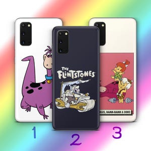 Flintstones A1 Phone Case Cover For MANY VARIOUS Samsung Galaxy Models American Cartoon Animated Sitcom Dinosaurs Dino