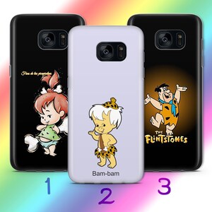 Custodia per telefono Flintstones A7 per Samsung Galaxy S5 S6 S7 S8 S9 Edge Plus LTE NEO Models Cartone animato americano Sitcom animata Dinosauri Dino