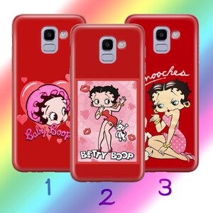 Custodia per telefono Betty Boop A8 per Samsung Galaxy A3 A5 A6 A7 A8 J3 J5 J6 J7 2016 - 2018 Modelli Personaggio dei cartoni animati americani Donna Bellezza