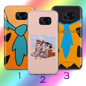 Custodia per telefono Flintstones A2 per Samsung Galaxy S5 S6 S7 S8 S9 Edge Plus LTE NEO Models Cartone animato americano Sitcom animata Dinosauri Dino