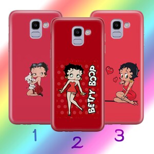 Custodia per telefono Betty Boop A6 per Samsung Galaxy A3 A5 A6 A7 A8 J3 J5 J6 J7 2016 - 2018 Modelli Personaggio dei cartoni animati americani Donna Bellezza