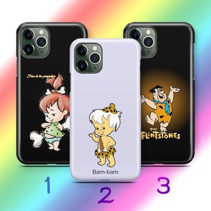 Custodia per telefono Flintstones A7 per Apple iPhone 11 12 13 14 15 16 PRO PLuS MiNI MAX Modelli Cartone animato americano Sitcom animata Dinosauri Dino