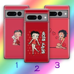Custodia per telefono Betty Boop A6 per Google Pixel 6 6A 7 7A 8 8A 9 9A Pro XL Modelli Personaggio dei cartoni animati americani Donna Bella Donna