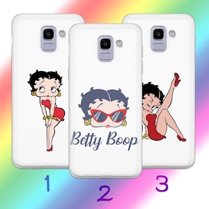 Custodia per telefono Betty Boop A3 per Samsung Galaxy A3 A5 A6 A7 A8 J3 J5 J6 J7 2016 - 2018 Modelli Personaggio dei cartoni animati americani Donna Bellezza
