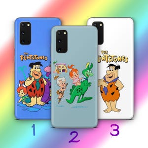 Flintstones A4 Phone Case Cover For MANY VARIOUS Samsung Galaxy Models American Cartoon Animated Sitcom Dinosaurs Dino